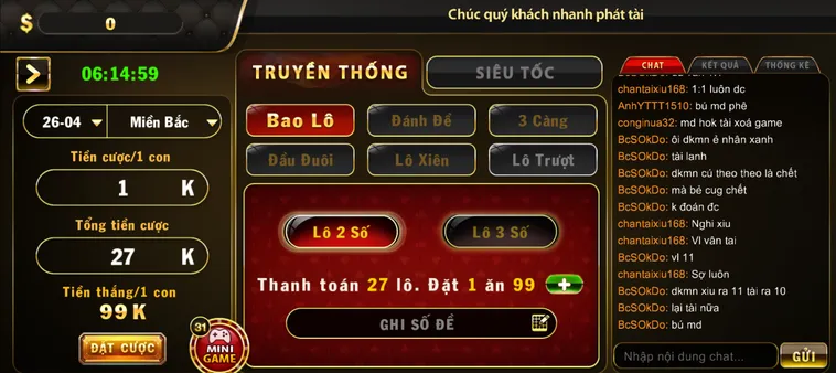 Bí Kíp Chơi Lô Đề 1 Ăn 99 Tại HitClub Rước Tài Lộc Vào Nhà 2026