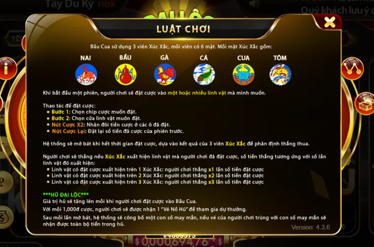 Minigame Bầu Cua Mini Tại HitClub Sân Chơi Giải Trí Siêu Tốc Nhận Thưởng Lớn