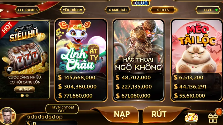 Nổ Hũ HitClub Siêu Phẩm Slot Đổi Đời Với Tỷ Lệ Nổ Jackpot Cực Kỳ Bùng Nổ