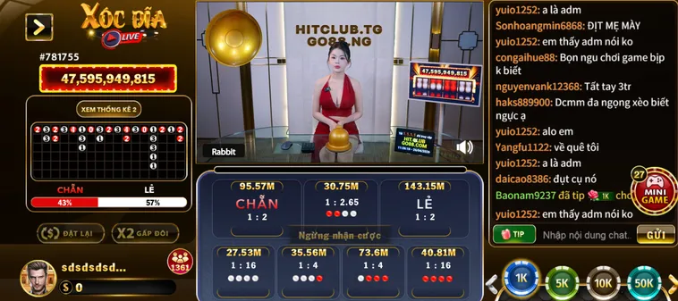 Tham Gia Sảnh Xóc Đĩa Livestream Tại HitClub Nhận Thưởng Khủng Mỗi Ngày